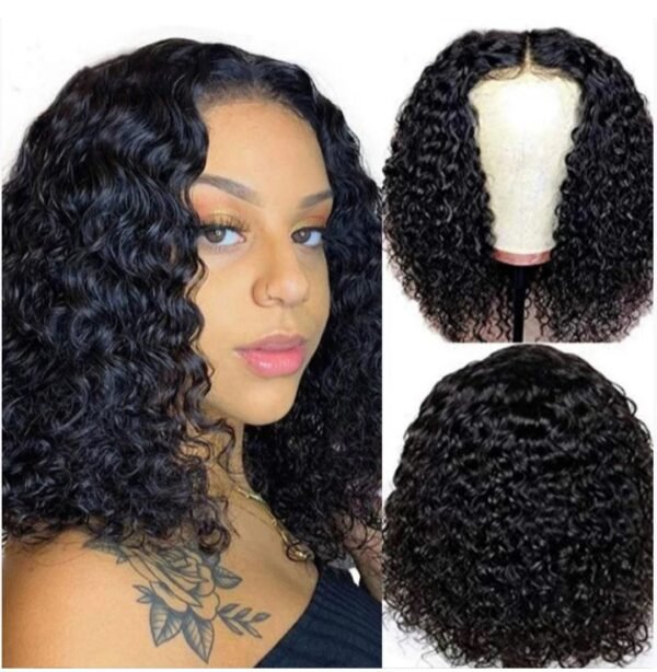 European and American style lace front fashion wigs for women, African small curl wigs, black short curly afro wig